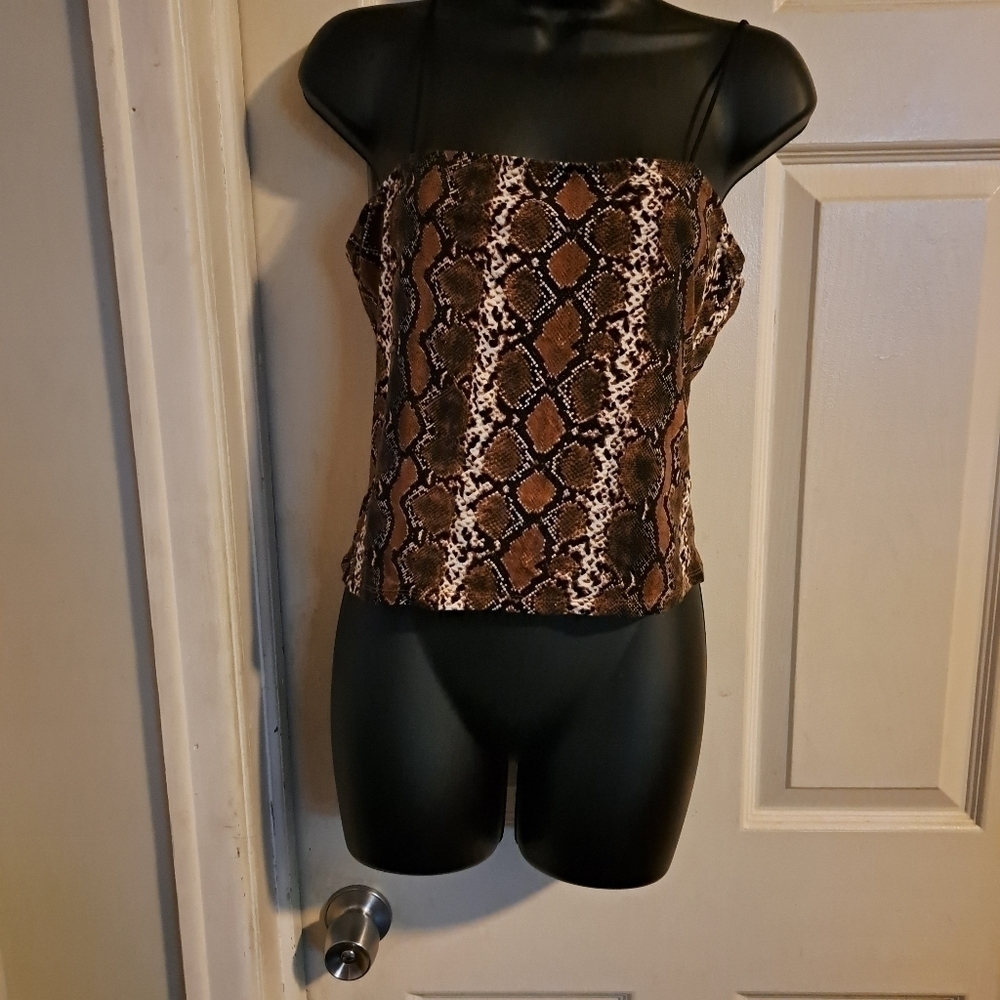 Reptile Print tank top size large